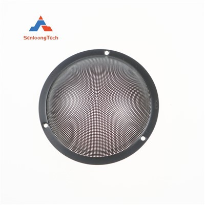 Svart metallhögtalare